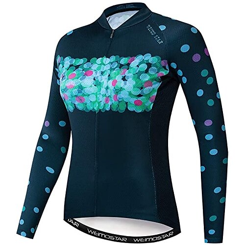 21Grams Women's Cycling Jersey Long Sleeve Bike Jersey Top with 3 Rear Pockets Mountain Bike MTB Road Bike Cycling Thermal Warm UV Resistant Breathable Quick Dry Black Graphic Polyester Sports
21Grams Women's Cycling Jersey Long Sleeve Bike Jersey Top with 3 Rear Pockets Mountain Bike MTB Road Bike Cycling Thermal Warm UV Resistant Breathable Quick Dry Black Graphic Polyester Sports