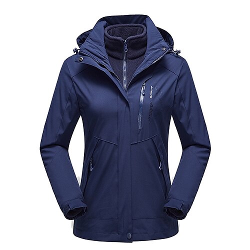Women's Hiking 3-in-1 Jackets Winter Outdoor Solid Color Waterproof Fleece Lining Warm Ventilation Jacket Fishing Climbing Running Purple Red Fuchsia Pink Burgundy
Women's Hiking 3-in-1 Jackets Winter Outdoor Solid Color Waterproof Fleece Lining Warm Ventilation Jacket Fishing Climbing Running Purple Red Fuchsia Pink Burgundy