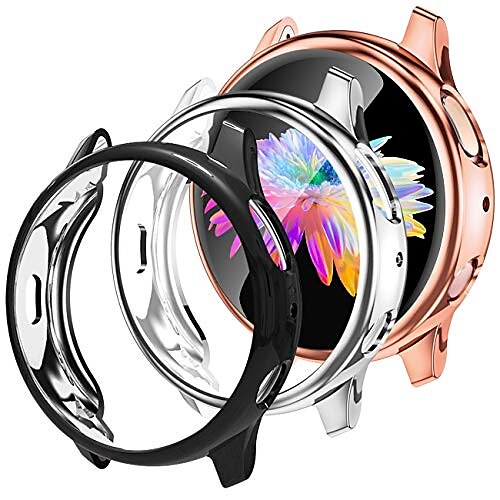 compatible with galaxy watch active 2 case 44mm,3 pack soft full cover screen protector case for samsung galaxy active 2 smartwatch bands 44mm black/silver/rose gold
compatible with galaxy watch active 2 case 44mm,3 pack soft full cover screen protector case for samsung galaxy active 2 smartwatch bands 44mm black/silver/rose gold