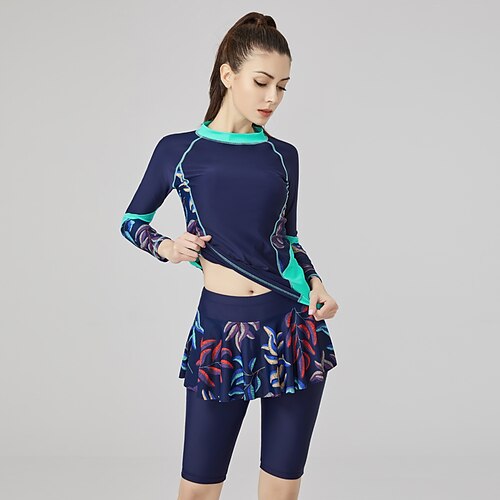 Women's Rash Guard Dive Skin Suit UV Sun Protection UPF50 Plus Size Long Sleeve Swimwear Swimsuit 2 Piece Swimming Diving Surfing Snorkeling Patchwork Summer / Stretchy / Quick Dry / Breathable
Women's Rash Guard Dive Skin Suit UV Sun Protection UPF50 Plus Size Long Sleeve Swimwear Swimsuit 2 Piece Swimming Diving Surfing Snorkeling Patchwork Summer / Stretchy / Quick Dry / Breathable
