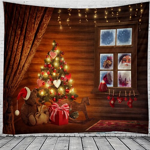Christmas Santa Claus Holiday Party Wall Tapestry Photography Background Art Decor Tablecloth Hanging Bedroom Living Room Dorm Decoration Window Gift Snow Tree Polyester
Christmas Santa Claus Holiday Party Wall Tapestry Photography Background Art Decor Tablecloth Hanging Bedroom Living Room Dorm Decoration Window Gift Snow Tree Polyester