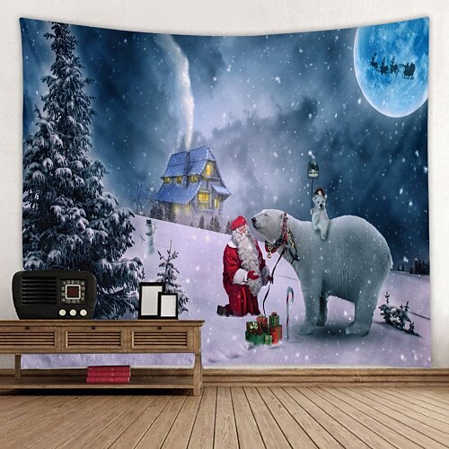 Christmas Santa Claus Wall Tapestry Photography Background Art Decor Tablecloth Hanging Home Bedroom Living Room Dorm Decoration Gift Snow Polyester
Christmas Santa Claus Wall Tapestry Photography Background Art Decor Tablecloth Hanging Home Bedroom Living Room Dorm Decoration Gift Snow Polyester