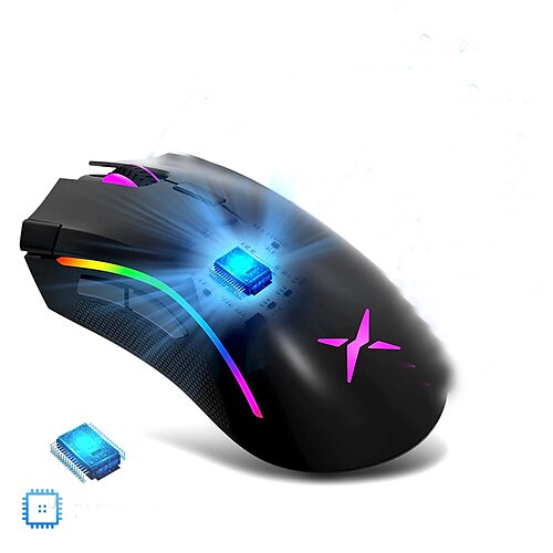 

Gaming Mouse 4500DPI 5 Programmable Buttons RGB Backlight Wired Mice with Fire Key For FPS Gamer