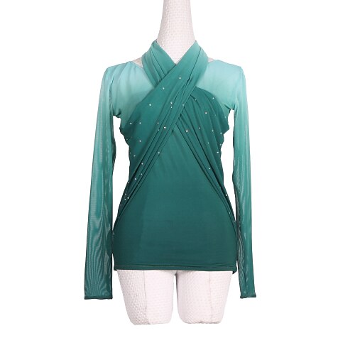Figure Skating Dress Women's Girls' Ice Skating Dress Outfits Green Backless Mesh Spandex High Elasticity Training Skating Wear Handmade Crystal / Rhinestone Long Sleeve Ice Skating Winter Sports
Figure Skating Dress Women's Girls' Ice Skating Dress Outfits Green Backless Mesh Spandex High Elasticity Training Skating Wear Handmade Crystal / Rhinestone Long Sleeve Ice Skating Winter Sports