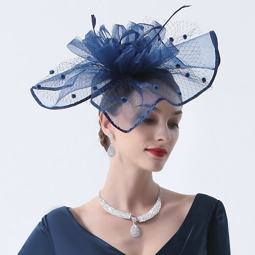 

Fascinators Hats Headpiece Feathers Net Wedding Horse Race Headpieces With Feather Headpiece Headwear
