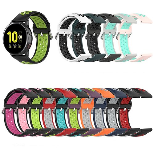 1 pcs Smart Watch Sport Band for Samsung Galaxy Gear S2 Classic Watch 42mm Watch 3 41mm Watch Active 2 40mm 44mm Watch Active 40mm Gear Sport Silicone Elastic Breathable
1 pcs Smart Watch Sport Band for Samsung Galaxy Gear S2 Classic Watch 42mm Watch 3 41mm Watch Active 2 40mm 44mm Watch Active 40mm Gear Sport Silicone Elastic Breathable