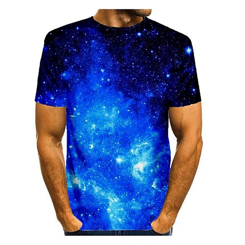 Herre T-shirt Skjorte Grafisk 3D Rund hals Blå 3D-udskrivning Daglig Kortærmet Trykt mønster Tøj
Herre T-shirt Skjorte Grafisk 3D Rund hals Blå 3D-udskrivning Daglig Kortærmet Trykt mønster Tøj