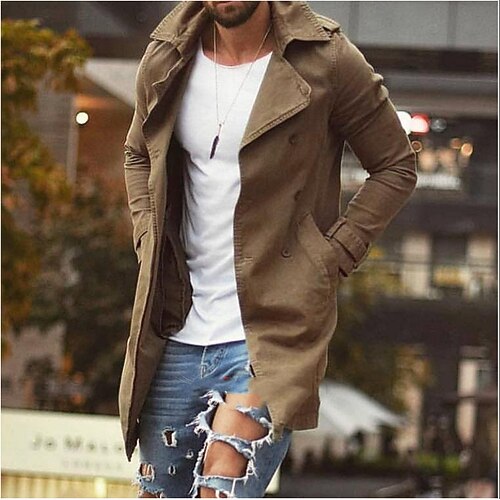 mens double breasted trench coat notched lapel casual slim fit long windbreaker overcoat army green
mens double breasted trench coat notched lapel casual slim fit long windbreaker overcoat army green