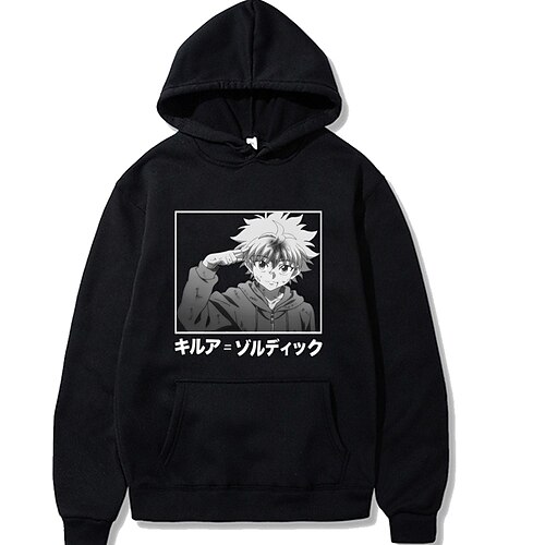Inspired by Hunter X Hunter Killua Zoldyck Cosplay Costume Hoodie 100% Polyester Graphic Printing Harajuku Graphic Hoodie For Men's / Women's / Casual Socks / Toe Socks / Cut Edge
Inspired by Hunter X Hunter Killua Zoldyck Cosplay Costume Hoodie 100% Polyester Graphic Printing Harajuku Graphic Hoodie For Men's / Women's / Casual Socks / Toe Socks / Cut Edge
