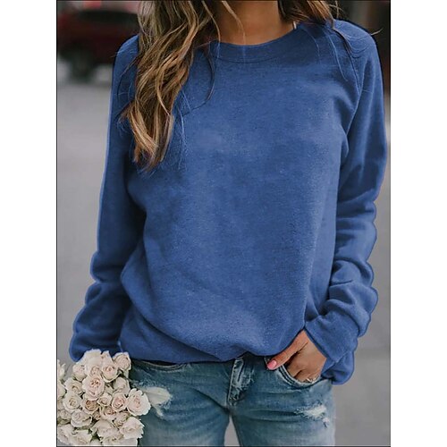 Women's Hoodie Sweatshirt Pullover Casual Green Black Blue Solid Color Loose Fit Daily Round Neck Long Sleeve S M L XL XXL
Women's Hoodie Sweatshirt Pullover Casual Green Black Blue Solid Color Loose Fit Daily Round Neck Long Sleeve S M L XL XXL
