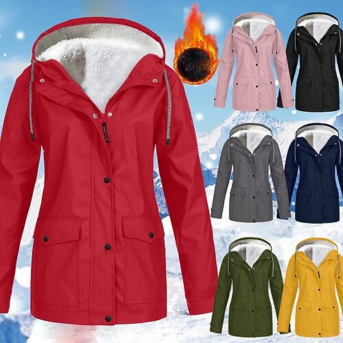 Women's Hoodie Jacket Windbreaker Fleece Jacket Outdoor Waterproof Windproof Wear Resistance Autumn / Fall Winter Spring Coat Top Camping / Hiking Hunting Fishing Pink Black Red
Women's Hoodie Jacket Windbreaker Fleece Jacket Outdoor Waterproof Windproof Wear Resistance Autumn / Fall Winter Spring Coat Top Camping / Hiking Hunting Fishing Pink Black Red