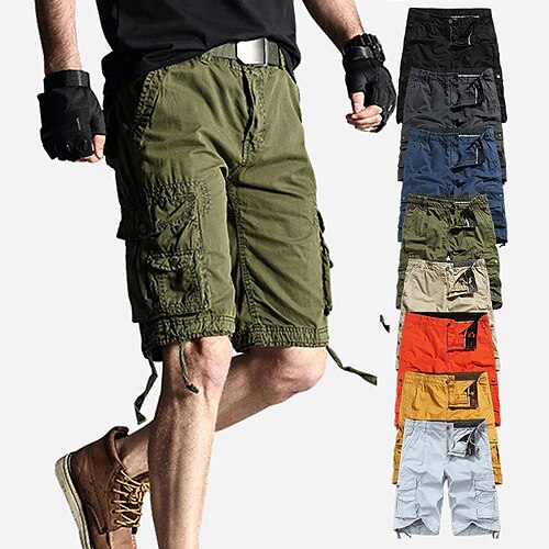 Men's Hiking Shorts Hiking Cargo Shorts Military Solid Color Summer Outdoor 10 Loose Ripstop Multi-Pockets Breathable Sweat wicking Cotton Knee Length Shorts Bottoms RedBrown Jacinth Gray Yellow
Men's Hiking Shorts Hiking Cargo Shorts Military Solid Color Summer Outdoor 10 Loose Ripstop Multi-Pockets Breathable Sweat wicking Cotton Knee Length Shorts Bottoms RedBrown Jacinth Gray Yellow