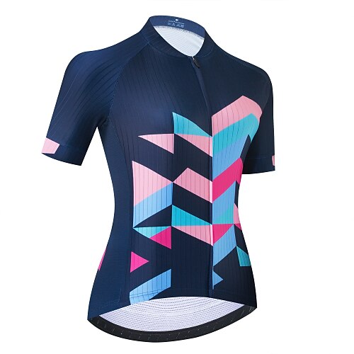 21Grams Women's Cycling Jersey Short Sleeve Bike Jersey Top with 3 Rear Pockets Mountain Bike MTB Road Bike Cycling Breathable Quick Dry Soft Reflective Strips Dark Navy Color Block Polyester Sports
21Grams Women's Cycling Jersey Short Sleeve Bike Jersey Top with 3 Rear Pockets Mountain Bike MTB Road Bike Cycling Breathable Quick Dry Soft Reflective Strips Dark Navy Color Block Polyester Sports