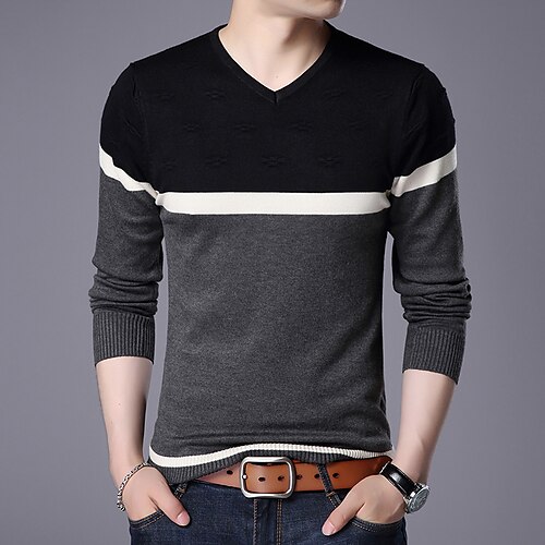 Men's Sweater Pullover Sweater Jumper Knit Floral Stripe Color Block V Neck Gypsy Distressed Clothing Apparel Winter Fall Red Gray M L XL
Men's Sweater Pullover Sweater Jumper Knit Floral Stripe Color Block V Neck Gypsy Distressed Clothing Apparel Winter Fall Red Gray M L XL