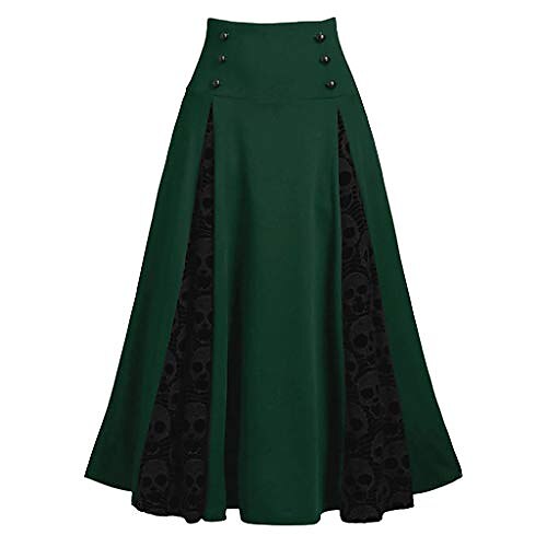gonne midi pieghettate per le donne gonna gotica in vita elastica plus size gonna gotica a vita alta con patchwork in pizzo (grande, verde)
gonne midi pieghettate per le donne gonna gotica in vita elastica plus size gonna gotica a vita alta con patchwork in pizzo (grande, verde)
