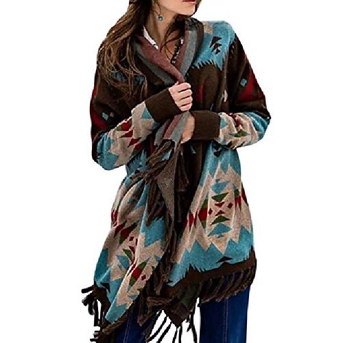 Women's Cardigan Tassel Print Geometric Stylish Ethnic Style Casual Long Sleeve Regular Fit Sweater Cardigans Open Front Fall Winter Blue Red Yellow / Holiday / Cotton
Women's Cardigan Tassel Print Geometric Stylish Ethnic Style Casual Long Sleeve Regular Fit Sweater Cardigans Open Front Fall Winter Blue Red Yellow / Holiday / Cotton