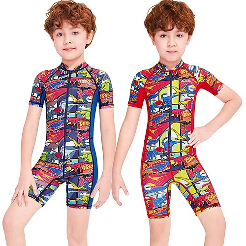 DiveSail Boys Girls' Rash Guard Dive Skin Suit UV Sun Protection UPF50 Breathable Short Sleeve Lycra Swimsuit Front Zip Swimming Diving Surfing Snorkeling Painting Summer / Stretchy / Quick Dry
DiveSail Boys Girls' Rash Guard Dive Skin Suit UV Sun Protection UPF50 Breathable Short Sleeve Lycra Swimsuit Front Zip Swimming Diving Surfing Snorkeling Painting Summer / Stretchy / Quick Dry