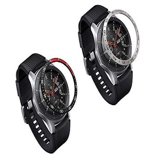 

2pack bezel styling for galaxy watch 46mm/galaxy gear s3 frontier&classic bezel ring adhesive cover anti scratch aluminium stainless steel protection for galaxy watch accessory