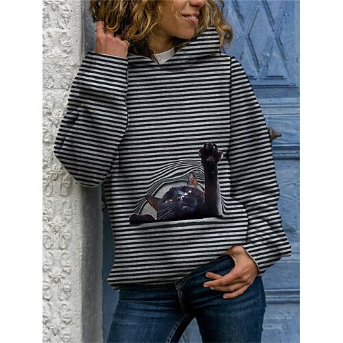 Damen Hoodie Sweatshirt Kapuze Zur Seite fahren Grau Mit Kapuze Graphic Tier Gestreift Täglich Casual Bekleidung Kapuzenpullover Sweatshirts
Damen Hoodie Sweatshirt Kapuze Zur Seite fahren Grau Mit Kapuze Graphic Tier Gestreift Täglich Casual Bekleidung Kapuzenpullover Sweatshirts