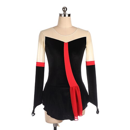 Figure Skating Dress Women's Girls' Ice Skating Dress Outfits Black Spandex High Elasticity Training Competition Skating Wear Handmade Patchwork Long Sleeve Ice Skating Figure Skating
Figure Skating Dress Women's Girls' Ice Skating Dress Outfits Black Spandex High Elasticity Training Competition Skating Wear Handmade Patchwork Long Sleeve Ice Skating Figure Skating