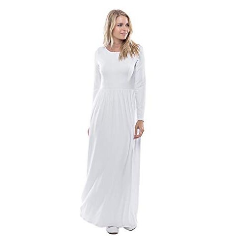 Women's White Dress Long Dress Maxi Dress Wine Red Apricot apricot 6888 Royal Blue S M L XL XXL XXXL
Women's White Dress Long Dress Maxi Dress Wine Red Apricot apricot 6888 Royal Blue S M L XL XXL XXXL