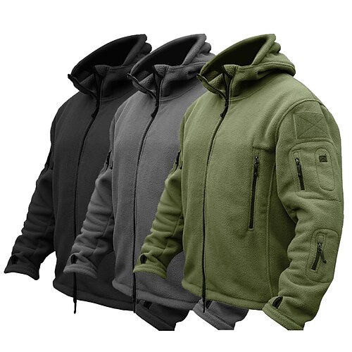 Men's Warm Military Tactical Jacket Sport Fleece Hooded Jacket Winter Adventure Jacket Coats Outdoor Windproof Multi Pockets Lightweight Full Zip Jacket Trench Coat Top Camping Hunting Fishing
Men's Warm Military Tactical Jacket Sport Fleece Hooded Jacket Winter Adventure Jacket Coats Outdoor Windproof Multi Pockets Lightweight Full Zip Jacket Trench Coat Top Camping Hunting Fishing