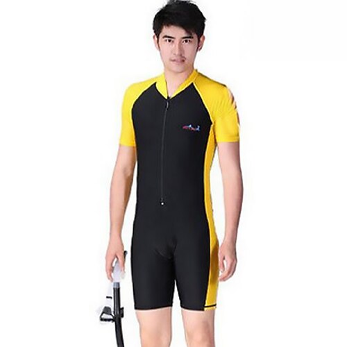 Bluedive Men's Rash Guard Dive Skin Suit Swimsuit UV Protection Breathable Quick Dry Stretchy Short Sleeve Front Zip - Swimming Diving Surfing Snorkeling Patchwork Spring Fall Summer
Bluedive Men's Rash Guard Dive Skin Suit Swimsuit UV Protection Breathable Quick Dry Stretchy Short Sleeve Front Zip - Swimming Diving Surfing Snorkeling Patchwork Spring Fall Summer