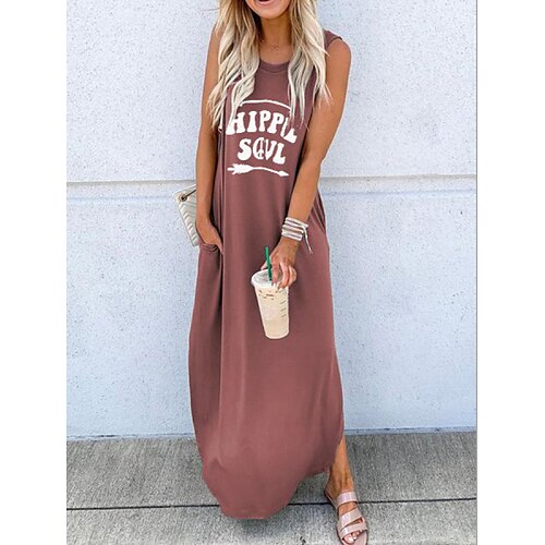 Women's T Shirt Dress Tee Dress Long Dress Maxi Dress Green Blue Pink Sleeveless Patchwork Spring Summer Crew Neck Weekend Loose Fit S M L XL
Women's T Shirt Dress Tee Dress Long Dress Maxi Dress Green Blue Pink Sleeveless Patchwork Spring Summer Crew Neck Weekend Loose Fit S M L XL