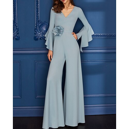 Tute minimalista Elegante Fidanzamento Serata formale Vestito A V Manica lunga Lungo Chiffon con Con balze 2022
Tute minimalista Elegante Fidanzamento Serata formale Vestito A V Manica lunga Lungo Chiffon con Con balze 2022