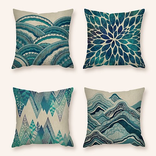 Cushion Cover 4PC Soft Decorative Square Throw Pillow Cover Cushion Case Pillowcase for Sofa Bedroom Superior Quality Machine Washable Faux Linen
Cushion Cover 4PC Soft Decorative Square Throw Pillow Cover Cushion Case Pillowcase for Sofa Bedroom Superior Quality Machine Washable Faux Linen