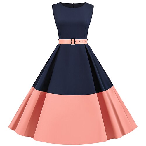 Women's Casual Dress Swing Dress Midi Dress Green Pink Yellow Sleeveless Patchwork Spring Summer Crew Neck 1950s Party S M L XL XXL 3XL
Women's Casual Dress Swing Dress Midi Dress Green Pink Yellow Sleeveless Patchwork Spring Summer Crew Neck 1950s Party S M L XL XXL 3XL