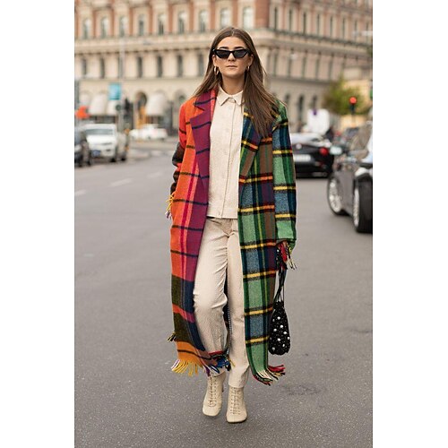 Manteau Femme Sortie Vêtement de rue Franges Patchwork Imprimer Longue Manteau couleur d'impression Automne hiver Col de Chemise Ample M L XL XXL / Bloc de couleur
Manteau Femme Sortie Vêtement de rue Franges Patchwork Imprimer Longue Manteau couleur d'impression Automne hiver Col de Chemise Ample M L XL XXL / Bloc de couleur