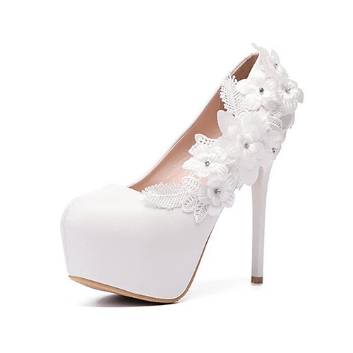 Women's Wedding Shoes Wedding Party & Evening Wedding Heels Bridal Shoes Satin Flower Lace Platform Round Toe Vintage Sexy Roman Shoes PU Loafer Color Block Solid Colored White
Women's Wedding Shoes Wedding Party & Evening Wedding Heels Bridal Shoes Satin Flower Lace Platform Round Toe Vintage Sexy Roman Shoes PU Loafer Color Block Solid Colored White