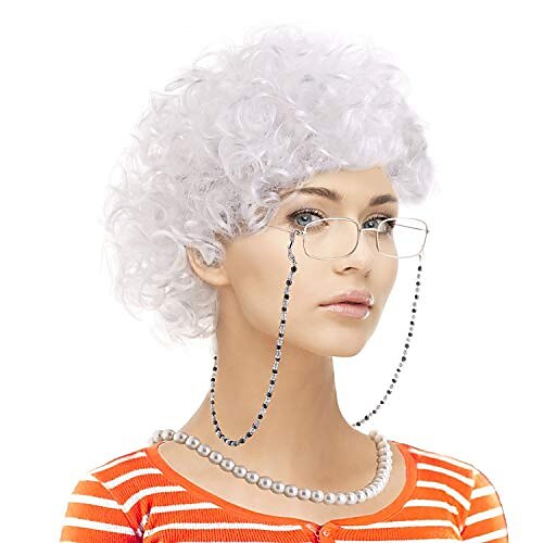 100th day of school costume Grey Wig Old Lady Wig Old Lady Cosplay Set-Grandmother Wig(Note:Only Wig No Other Accessories)
100th day of school costume Grey Wig Old Lady Wig Old Lady Cosplay Set-Grandmother Wig(Note:Only Wig No Other Accessories)