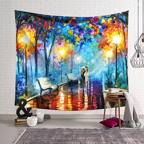 oljemaleri stil stor veggteppe kunst dekor teppe gardin hengende hjem soverom stue dekorasjon polyester romantisk gatelampe elskere spasere
oljemaleri stil stor veggteppe kunst dekor teppe gardin hengende hjem soverom stue dekorasjon polyester romantisk gatelampe elskere spasere