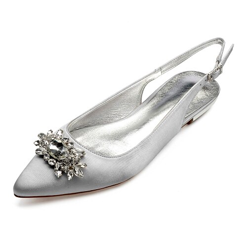 Women's Wedding Shoes Wedding Party & Evening Slingback Wedding Flats Wedding Sandals Bridal Shoes Summer Crystal Flat Heel Pointed Toe Classic Sweet Satin Ankle Strap Solid Colored Black Purple
Women's Wedding Shoes Wedding Party & Evening Slingback Wedding Flats Wedding Sandals Bridal Shoes Summer Crystal Flat Heel Pointed Toe Classic Sweet Satin Ankle Strap Solid Colored Black Purple