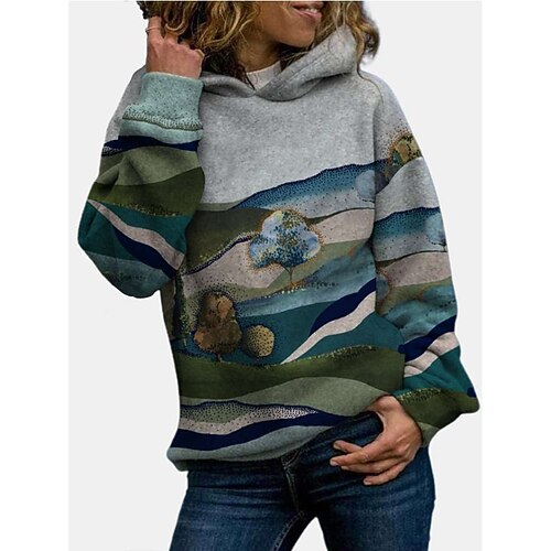 Women's Hoodie Pullover Basic Patchwork Print Gray Landscape Daily Hooded Long Sleeve S M L XL XXL 3XL / Fleece lined
Women's Hoodie Pullover Basic Patchwork Print Gray Landscape Daily Hooded Long Sleeve S M L XL XXL 3XL / Fleece lined