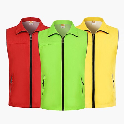 Women's Fishing Vest Hiking Vest Summer Outdoor Solid Color Quick Dry Lightweight Breathable Multi Pockets Top Hunting Fishing Climbing fluorescent green Color blue Hole blue Yellow Orange
Women's Fishing Vest Hiking Vest Summer Outdoor Solid Color Quick Dry Lightweight Breathable Multi Pockets Top Hunting Fishing Climbing fluorescent green Color blue Hole blue Yellow Orange