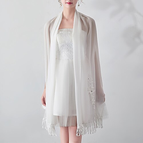 Shawl & Wrap Shawls Women's Wrap Flower Style Bridal Sleeveless Chiffon Wedding Wraps With Tassel For Wedding Summer
Shawl & Wrap Shawls Women's Wrap Flower Style Bridal Sleeveless Chiffon Wedding Wraps With Tassel For Wedding Summer