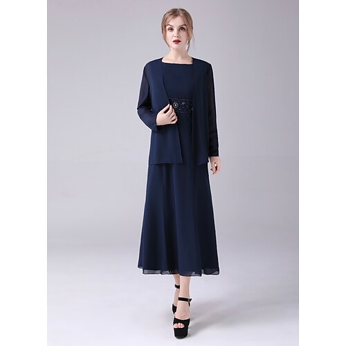 A-linje Kjole til brudens mor Elegant Søt Besmykket Ankellengde Chiffon Ermeløs med Perlearbeid 2023
A-linje Kjole til brudens mor Elegant Søt Besmykket Ankellengde Chiffon Ermeløs med Perlearbeid 2023