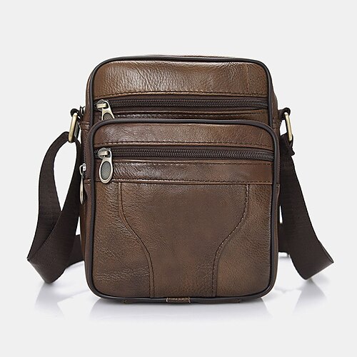 men genuine leather business casual solid color leather shoulder bag crossbody bag
men genuine leather business casual solid color leather shoulder bag crossbody bag