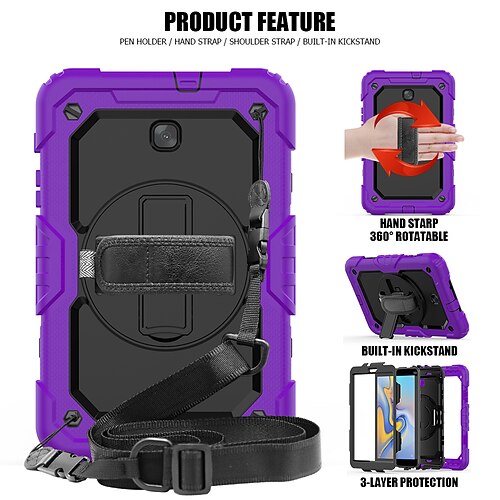 Tablet Case Cover For Amazon Kindle Fire HD 8 / Plus 2020 Pencil Holder Shoulder Strap with Stand Solid Colored PC Silicone
Tablet Case Cover For Amazon Kindle Fire HD 8 / Plus 2020 Pencil Holder Shoulder Strap with Stand Solid Colored PC Silicone