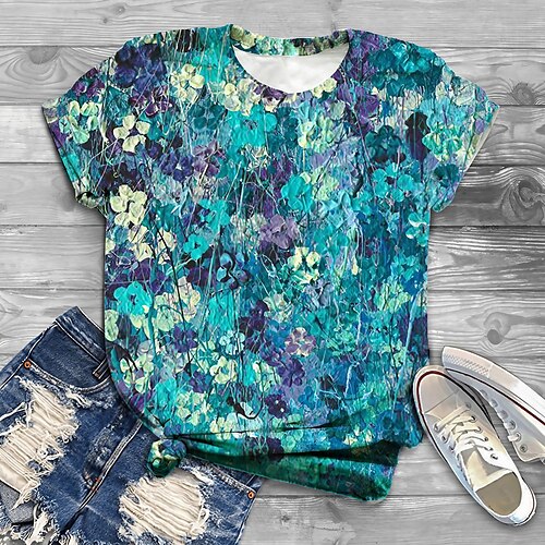 Per donna Taglia grossa Top maglietta Floreale Pop art Stampa Manica corta Rotonda Giornaliero Per eventi Jersey di cotone spandex Primavera Estate / Taglie forti
Per donna Taglia grossa Top maglietta Floreale Pop art Stampa Manica corta Rotonda Giornaliero Per eventi Jersey di cotone spandex Primavera Estate / Taglie forti