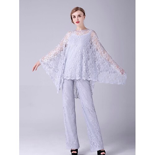 Two Piece Jumpsuits Mother of the Bride Dress Vintage Elegant Jewel Neck Floor Length Lace Sleeveless with Lace 2022
Two Piece Jumpsuits Mother of the Bride Dress Vintage Elegant Jewel Neck Floor Length Lace Sleeveless with Lace 2022