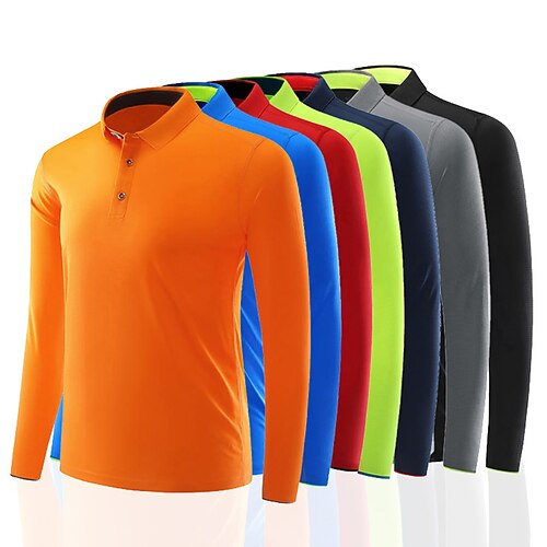 Men's T shirt Hiking Tee shirt Golf Shirt Long Sleeve Tee Tshirt Sweatshirt Top Outdoor Quick Dry Lightweight Breathable Sweat wicking Autumn / Fall Cotton Solid Color Navy fluorescent green Kong Lan
Men's T shirt Hiking Tee shirt Golf Shirt Long Sleeve Tee Tshirt Sweatshirt Top Outdoor Quick Dry Lightweight Breathable Sweat wicking Autumn / Fall Cotton Solid Color Navy fluorescent green Kong Lan
