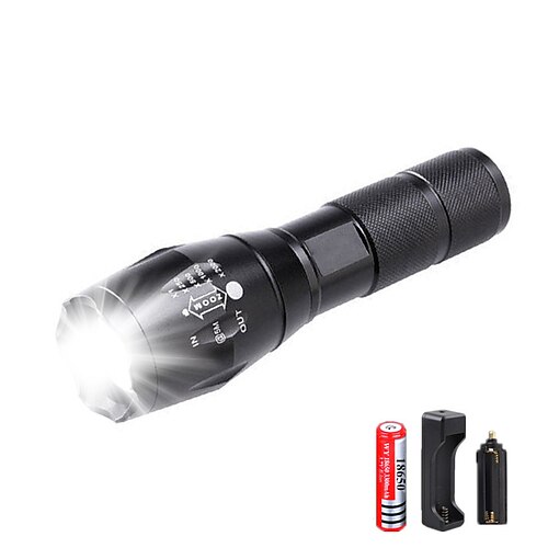 

LED Flashlights / Torch Waterproof 3000 lm LED LED Emitters 5 Mode with Battery and Charger Waterproof Night Vision Camping / Hiking / Caving Everyday Use Cycling / Bike EU Plug US Plug Black / IPX-6