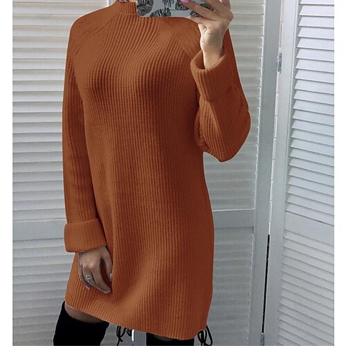 Mujer Vestido de cambio Vestido hasta la Rodilla Una gran cantidad de entregas puntuales el mismo día. Negro Blanco Manga Larga Color sólido Otoño Invierno Escote Redondo Sensual Holgado 2023 S M L XL
Mujer Vestido de cambio Vestido hasta la Rodilla Una gran cantidad de entregas puntuales el mismo día. Negro Blanco Manga Larga Color sólido Otoño Invierno Escote Redondo Sensual Holgado 2023 S M L XL