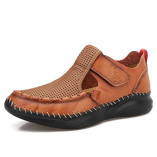 Herre Sandaler Fiskersandaler Komfortsandaler Fritid Daglig Lær Svart Brun Vår Sommer
Herre Sandaler Fiskersandaler Komfortsandaler Fritid Daglig Lær Svart Brun Vår Sommer