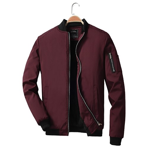Men's Bomber Jacket Military Tactical Jacket Hiking Fleece Jacket Winter Outdoor Thermal Warm Windproof Quick Dry Lightweight Outerwear Windbreaker Trench Coat Skiing Ski / Snowboard Fishing Red Wine
Men's Bomber Jacket Military Tactical Jacket Hiking Fleece Jacket Winter Outdoor Thermal Warm Windproof Quick Dry Lightweight Outerwear Windbreaker Trench Coat Skiing Ski / Snowboard Fishing Red Wine