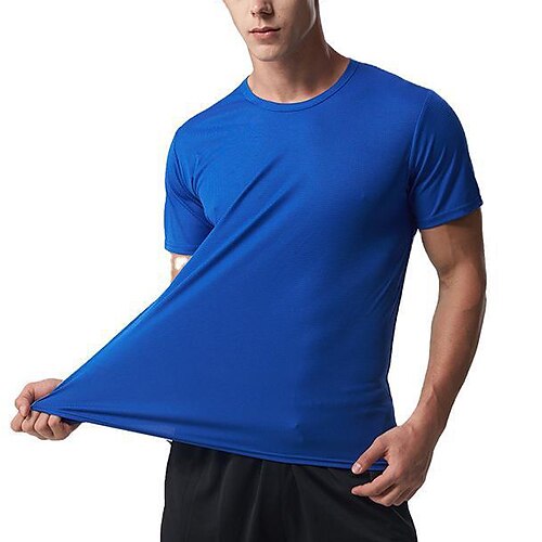 Men's T shirt Hiking Tee shirt Short Sleeve Tee Tshirt Sweatshirt Top Outdoor Quick Dry Lightweight Breathable Sweat wicking Summer Solid Color Sapphire fluorescent green fluorescent orange Hunting
Men's T shirt Hiking Tee shirt Short Sleeve Tee Tshirt Sweatshirt Top Outdoor Quick Dry Lightweight Breathable Sweat wicking Summer Solid Color Sapphire fluorescent green fluorescent orange Hunting